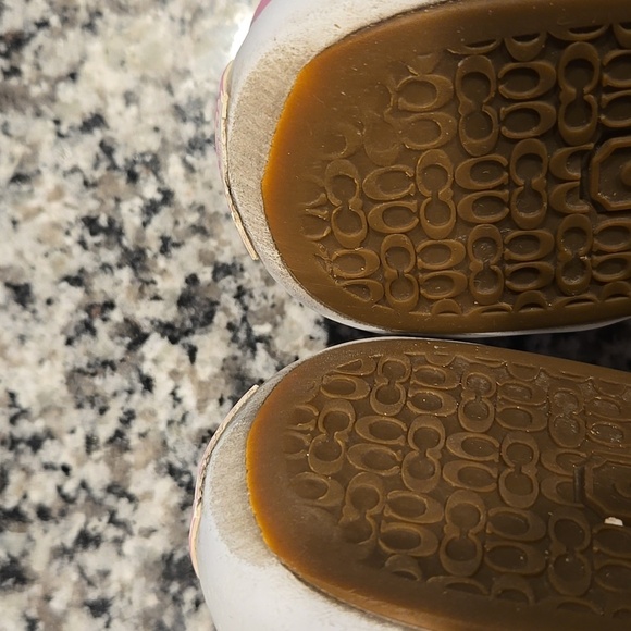 COACH BEALE PINK MULTICOLOR C MONOGRAM SLIP ON SNEAKER. SIZE 8B - Picture 11 of 14